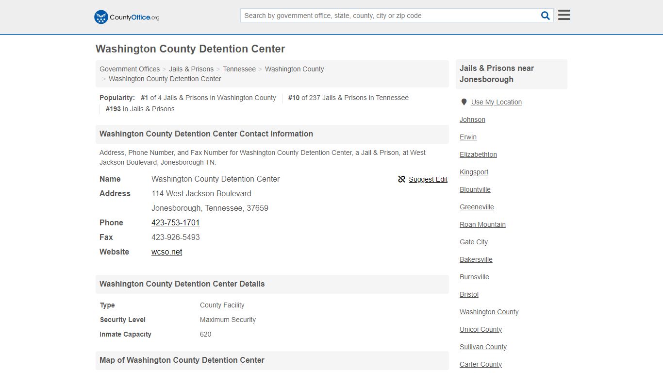 Washington County Detention Center